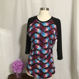 LuLaRoe Tee Red White Blue Stars